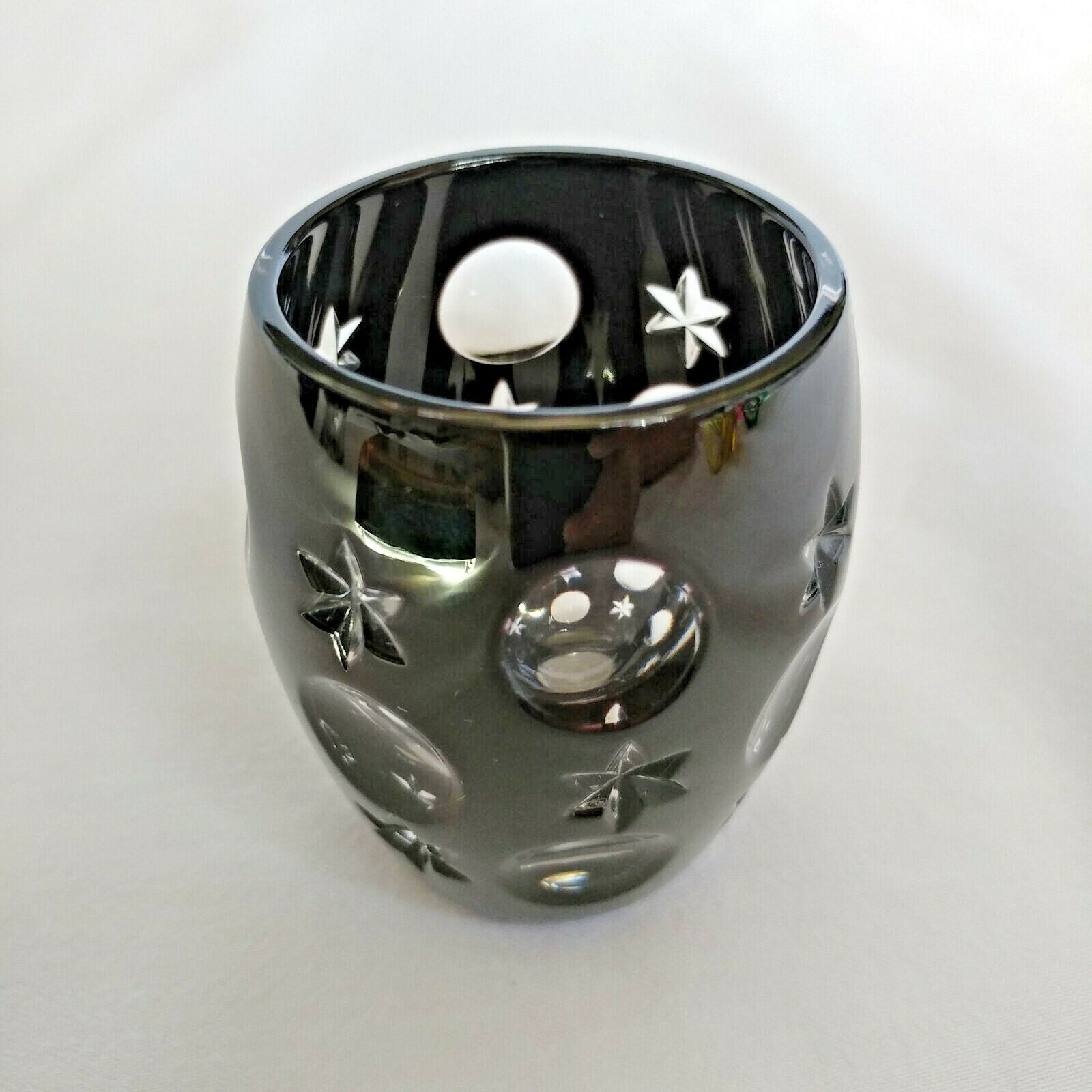 Faberge Black Galaxy Crystal  Shot Glass