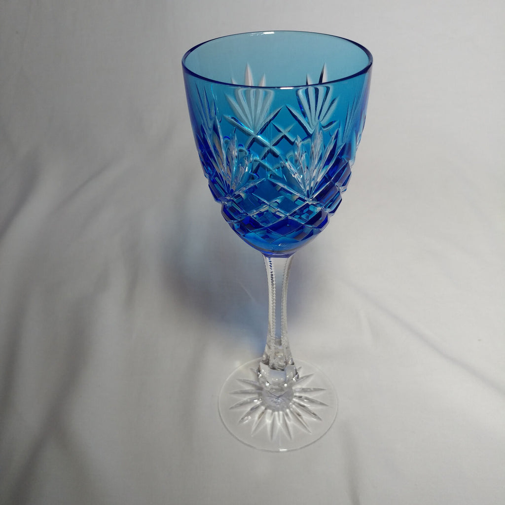 Faberge Odessa Sky Blue Crystal Glass