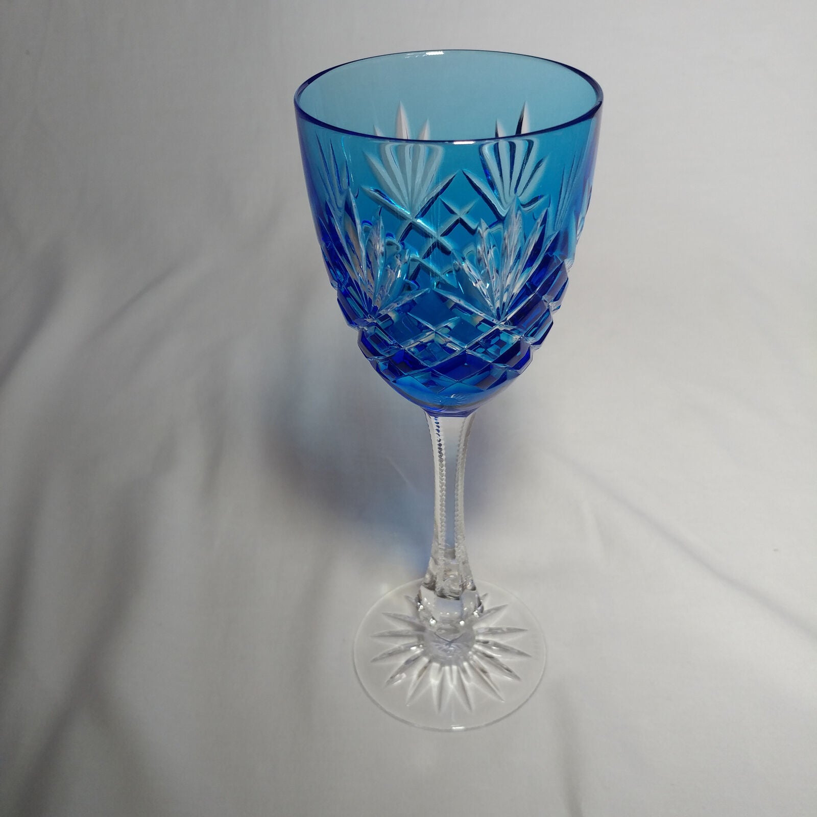 Faberge Odessa Sky Blue Crystal Glass