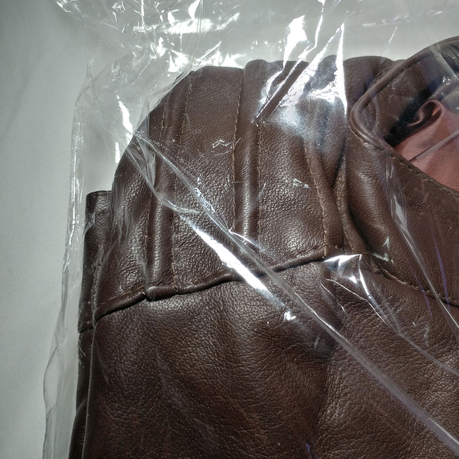 Decimal | Men's Brown Leather Jacket | Size: Large | Style:U60-L | NEW