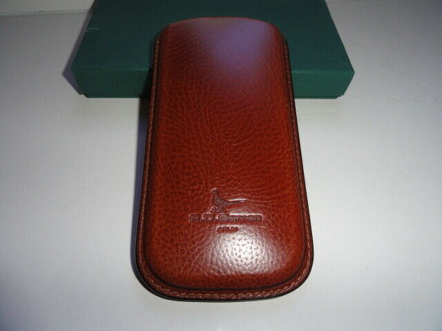 Pheasant Leather Eye Glass Case Xtra Wide