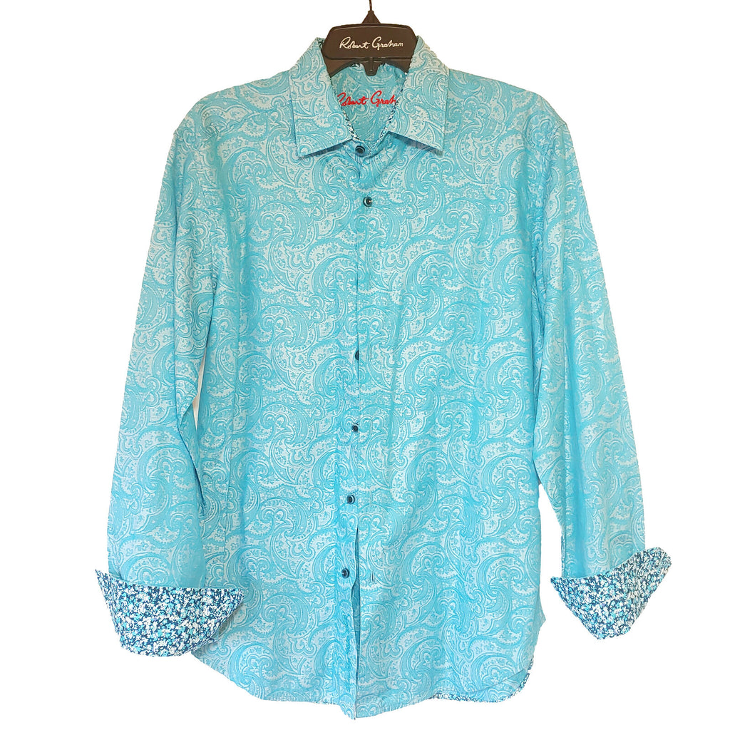 Robert Graham - Colorful Long Sleeve - Men's Medium Button Down Classic Fit