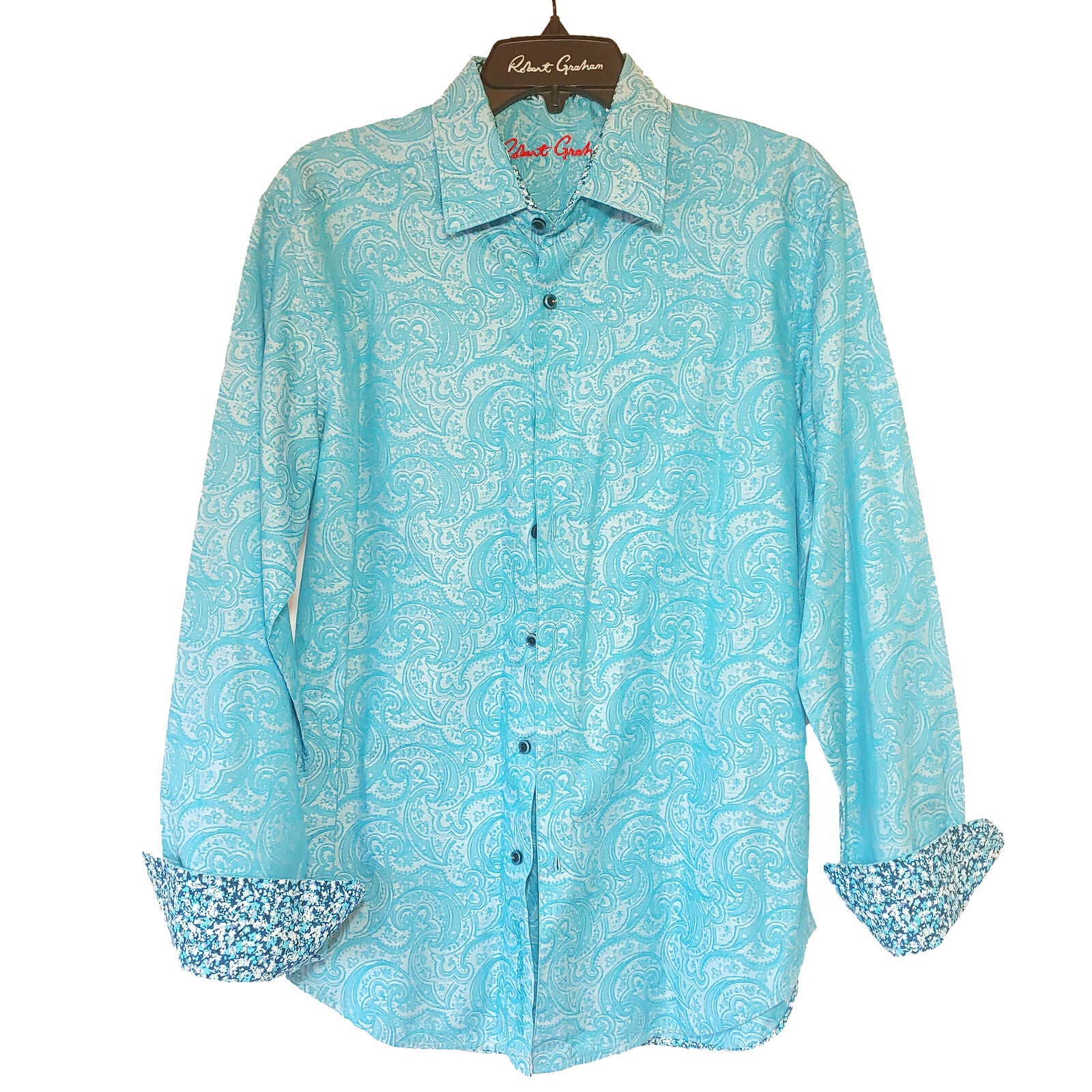 Robert Graham - Colorful Long Sleeve - Men's Medium Button Down Classic Fit