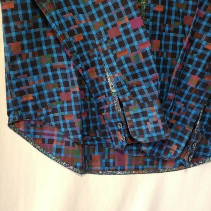 Robert Graham - Colorful Long Sleeve - Men's Medium Button Down Classic Fit