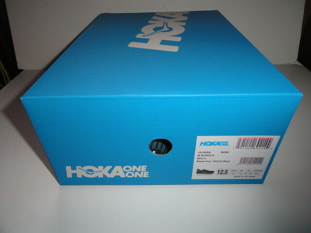 Hoka One One Bondi 6 Black Iris / Storm Blue Tennis Running Men's Athletic