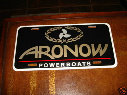 ARONOW POWERBOATS LICENSE PLATE