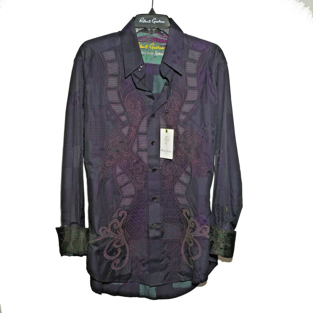Robert Graham - Colorful Long Sleeve - Men's Medium Button Down Classic Fit  New