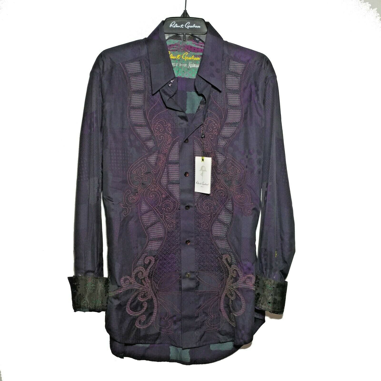 Robert Graham - Colorful Long Sleeve - Men's Medium Button Down Classic Fit  New