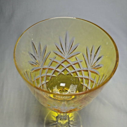Faberge Odessa Yellow Crystal Glass