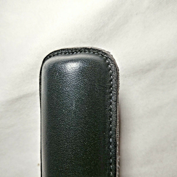Cigar Classics | Travel Humidor Tube | Alum with Black Leather Holding Case