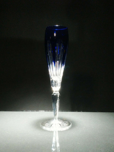 Faberge Colored Crystal Flutes in the original presentation case.