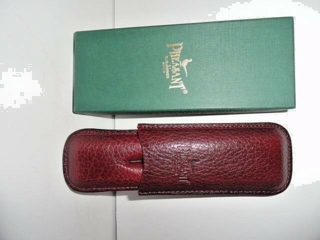 Pheasant Burgandy Leather  Case