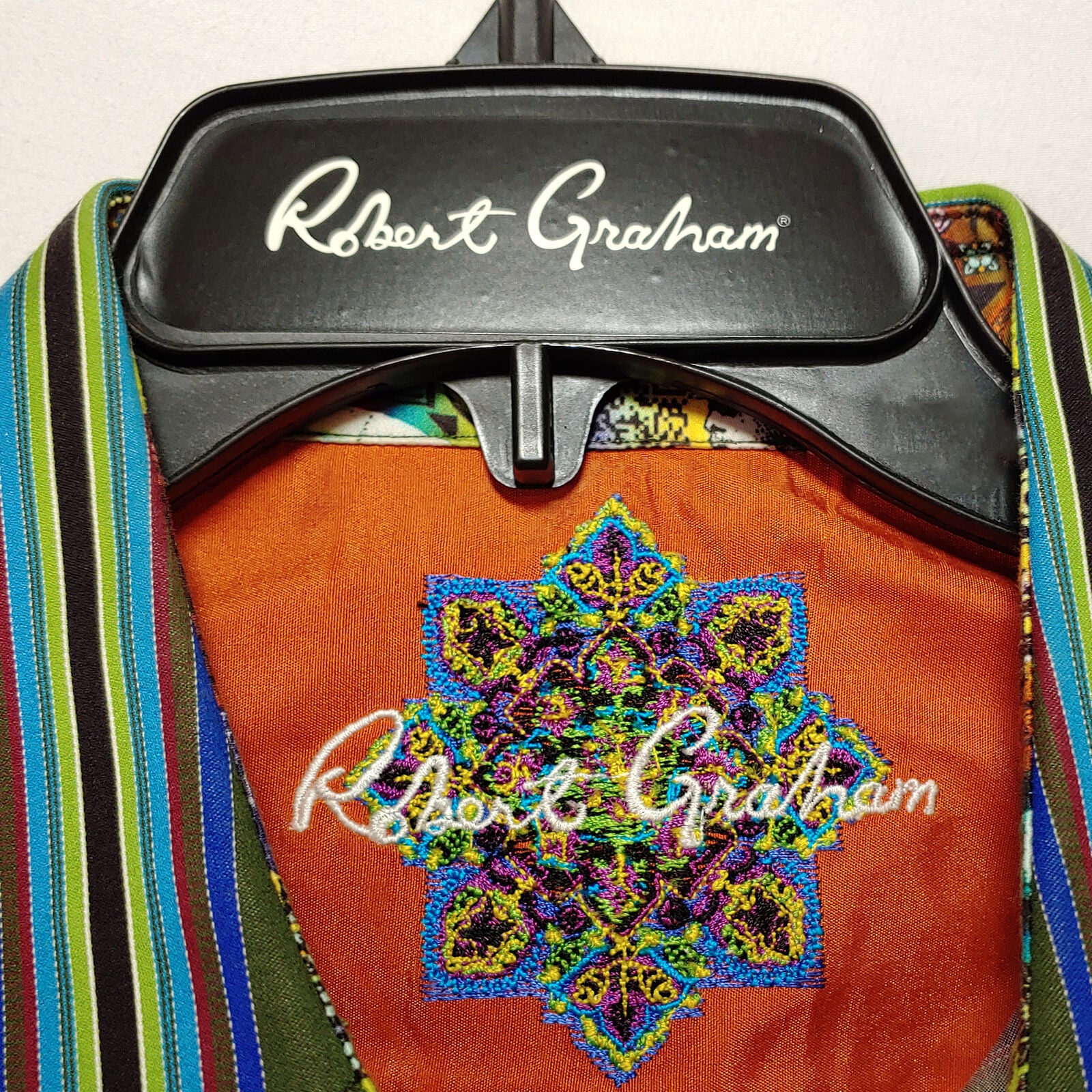 Robert Graham - Colorful Long Sleeve - Men's Medium Button Down Classic Fit