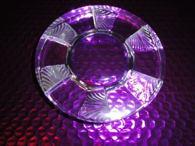 Lalique French Clear and Frosted Crystal Art Deco Ashtray
