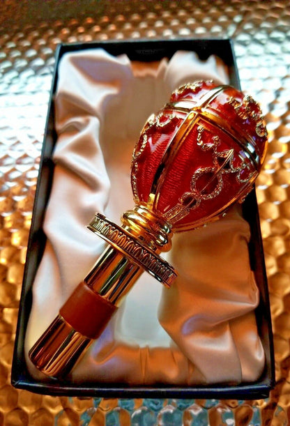 Faberge Red  Coronation  Bottle Stopper