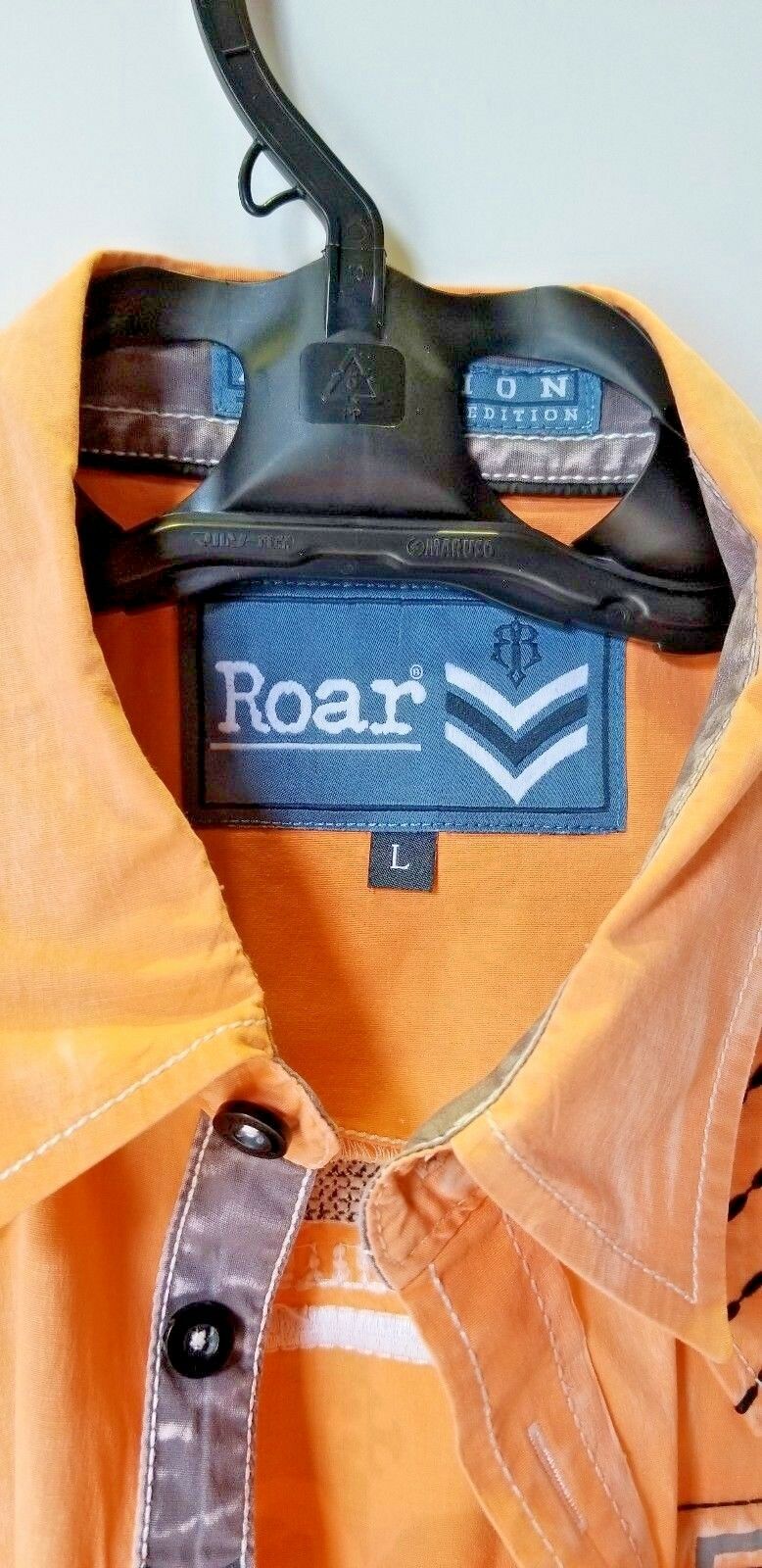 Roar Orange Short Sleeve Shirt sized Large