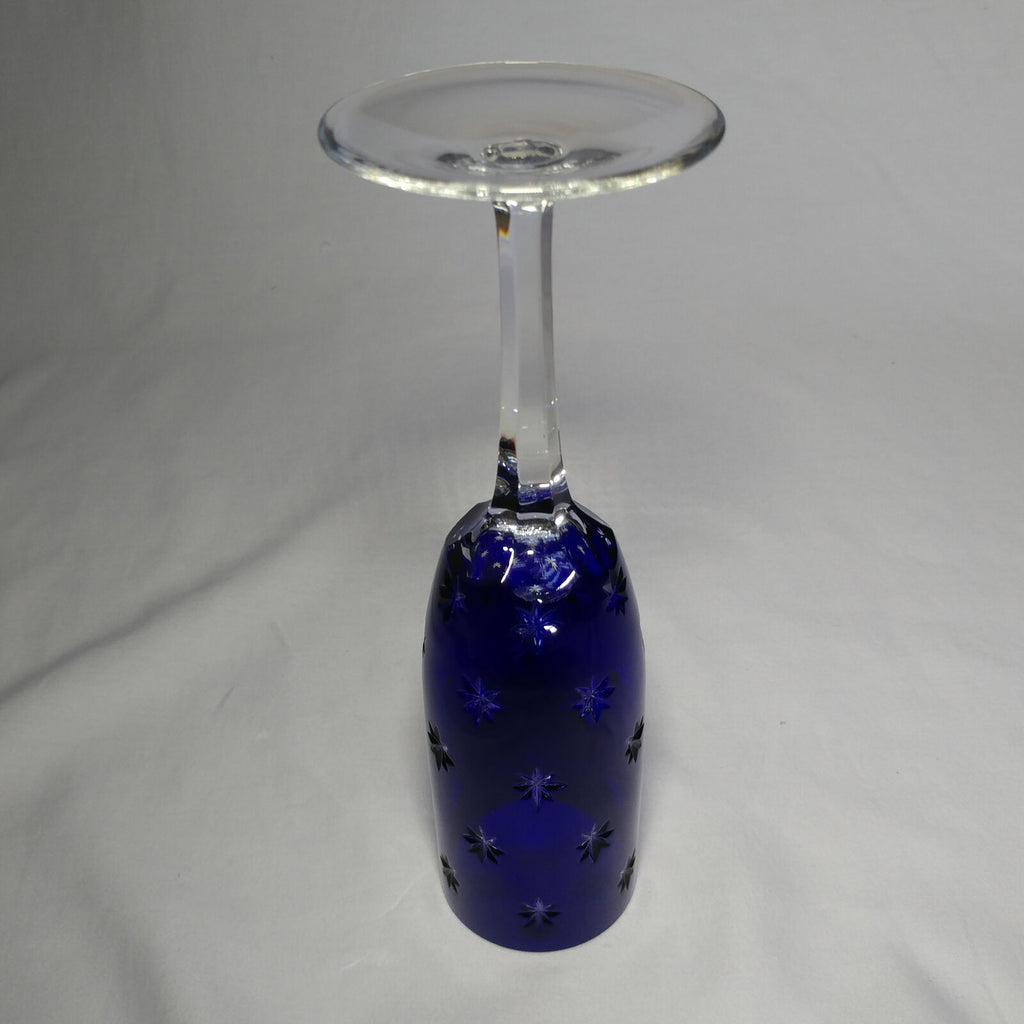 Faberge Galaxy Cobalt Bleu Crystal Flute Glass