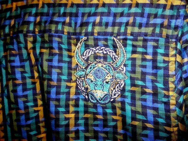 Robert Graham Woven Basketweave Check Print Shirt — Medium