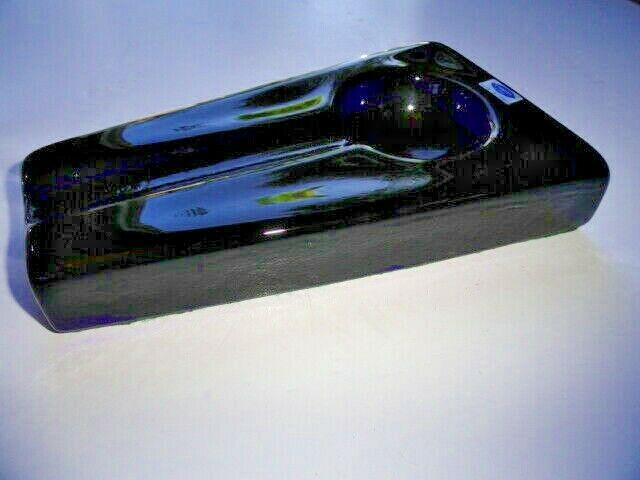 Comoy's  Blue Glass  Ashtray