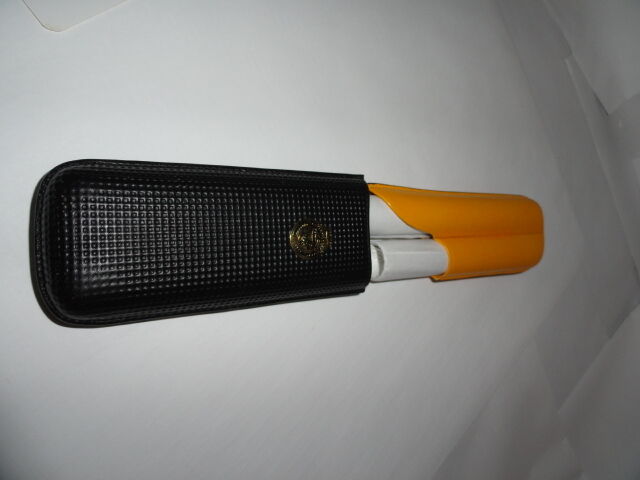 Black & Gold Leather Case