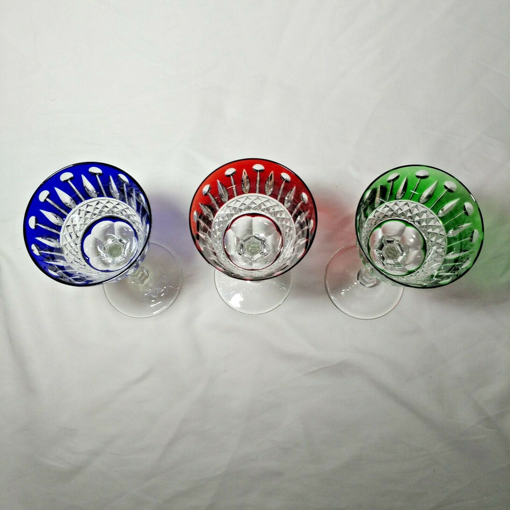 Faberge Xenia Crystal  Glasses 7 3/8"  Tall