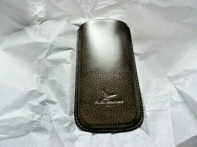 Pheasant Leather Eye Glass Case Xtra Wide Green 3.25" x 6.5"
