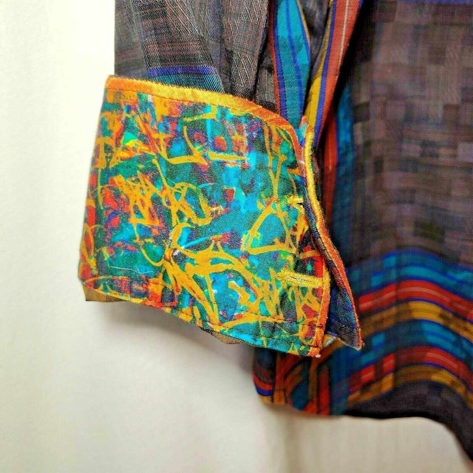 Robert Graham - Colorful Long Sleeve - Men's Medium Button Down Classic Fit