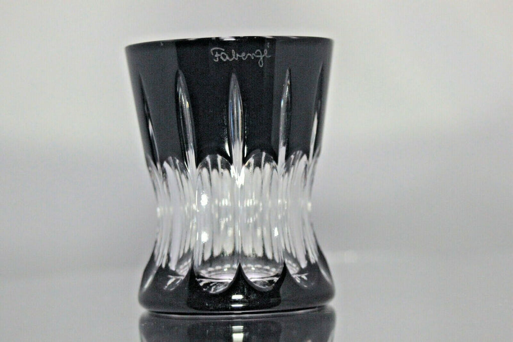 Faberge Black Crystal  Shot Glass