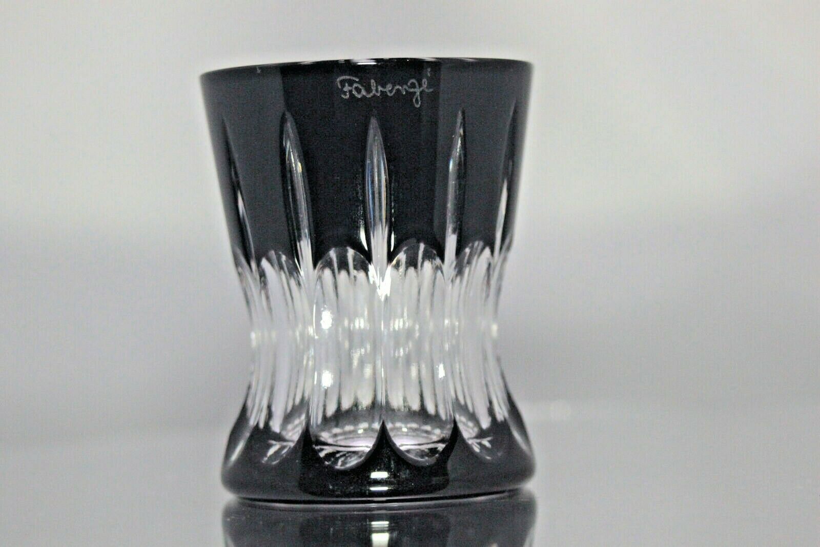 Faberge Black Crystal  Shot Glass