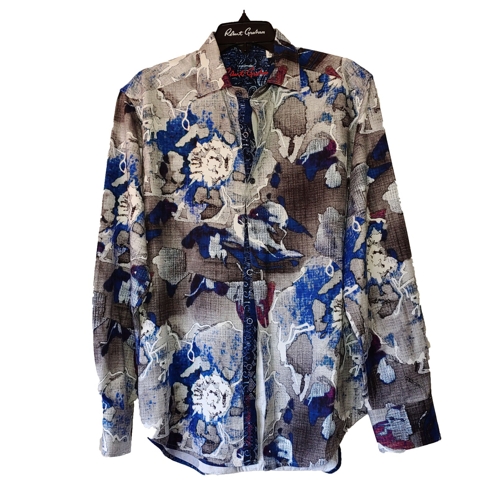 Robert Graham - Colorful Long Sleeve - Men's Medium Button Down Classic Fit