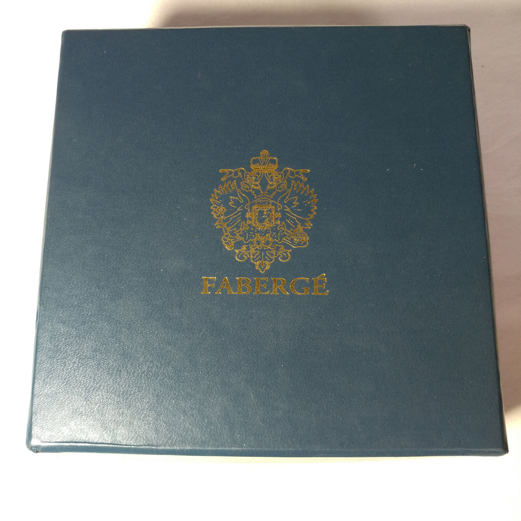 Faberge |  Wine Bottle Coaster | Blue Crystal | New in the Box
