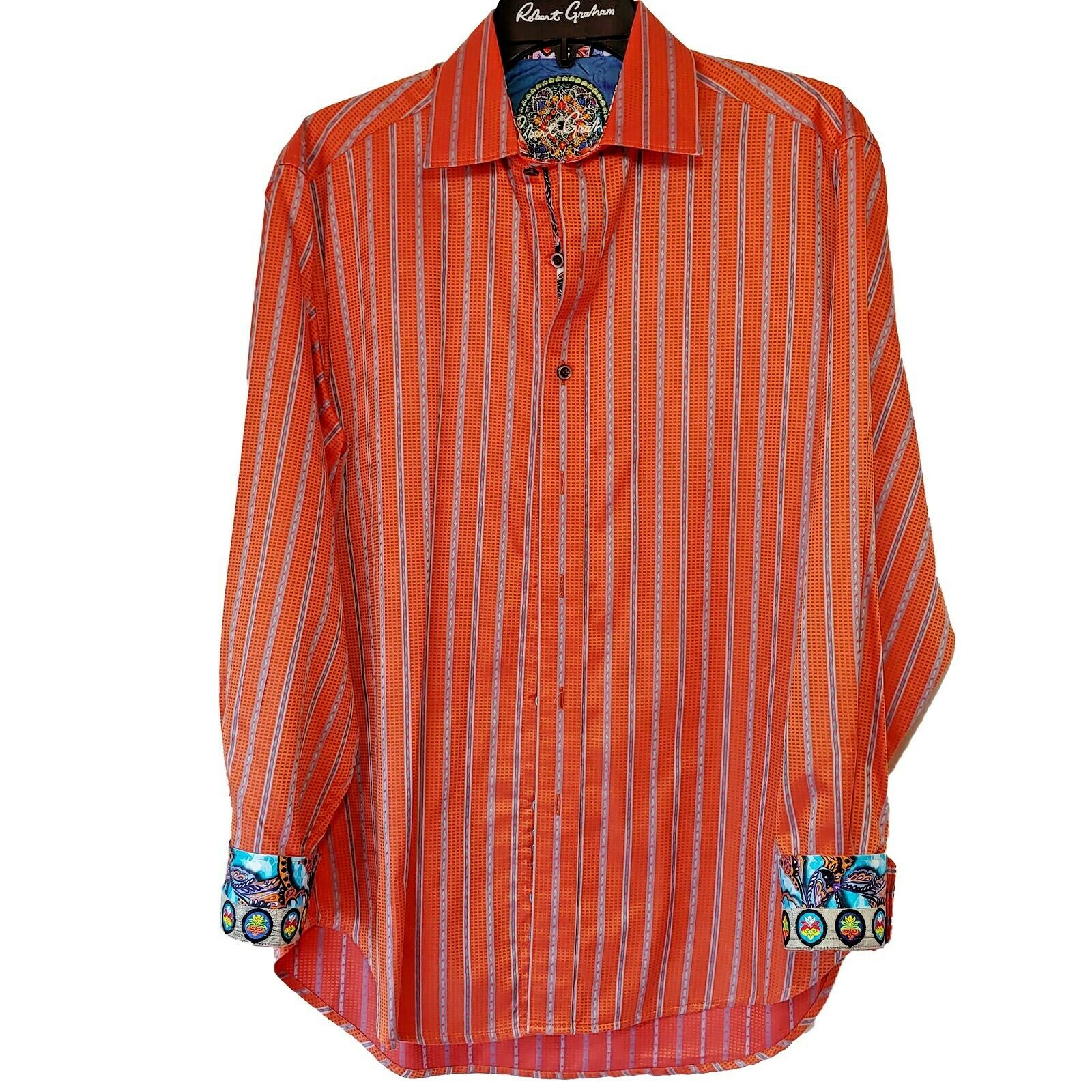 Robert Graham - Colorful Long Sleeve - Men's Medium Button Down Classic Fit