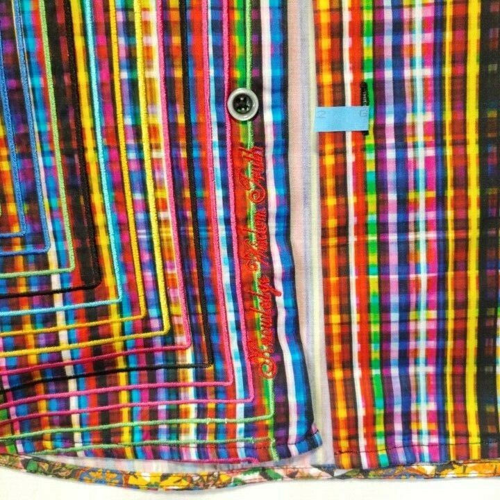 Robert Graham - Colorful Long Sleeve - Men's Medium Button Down Classic Fit