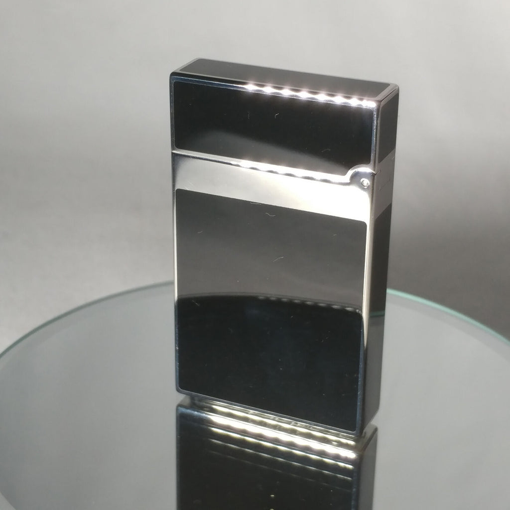 S.T. Dupont Black Chinese Lacquered Palladium Plated Ligne 2 Lighter