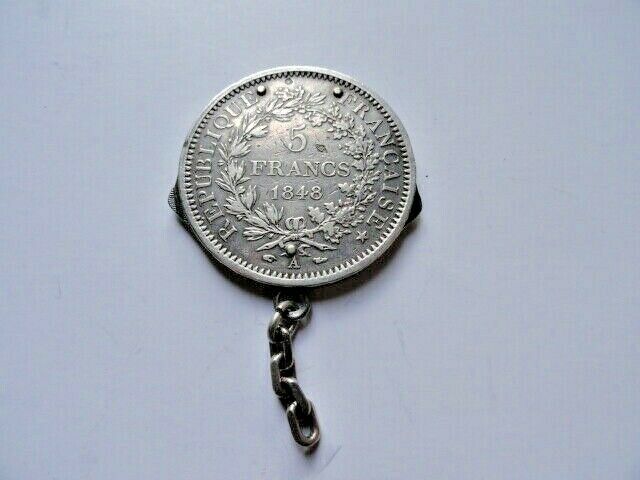 VINTAGE ELOI PERNET FRANCE 1868 SILVER COIN POCKET KNIFE