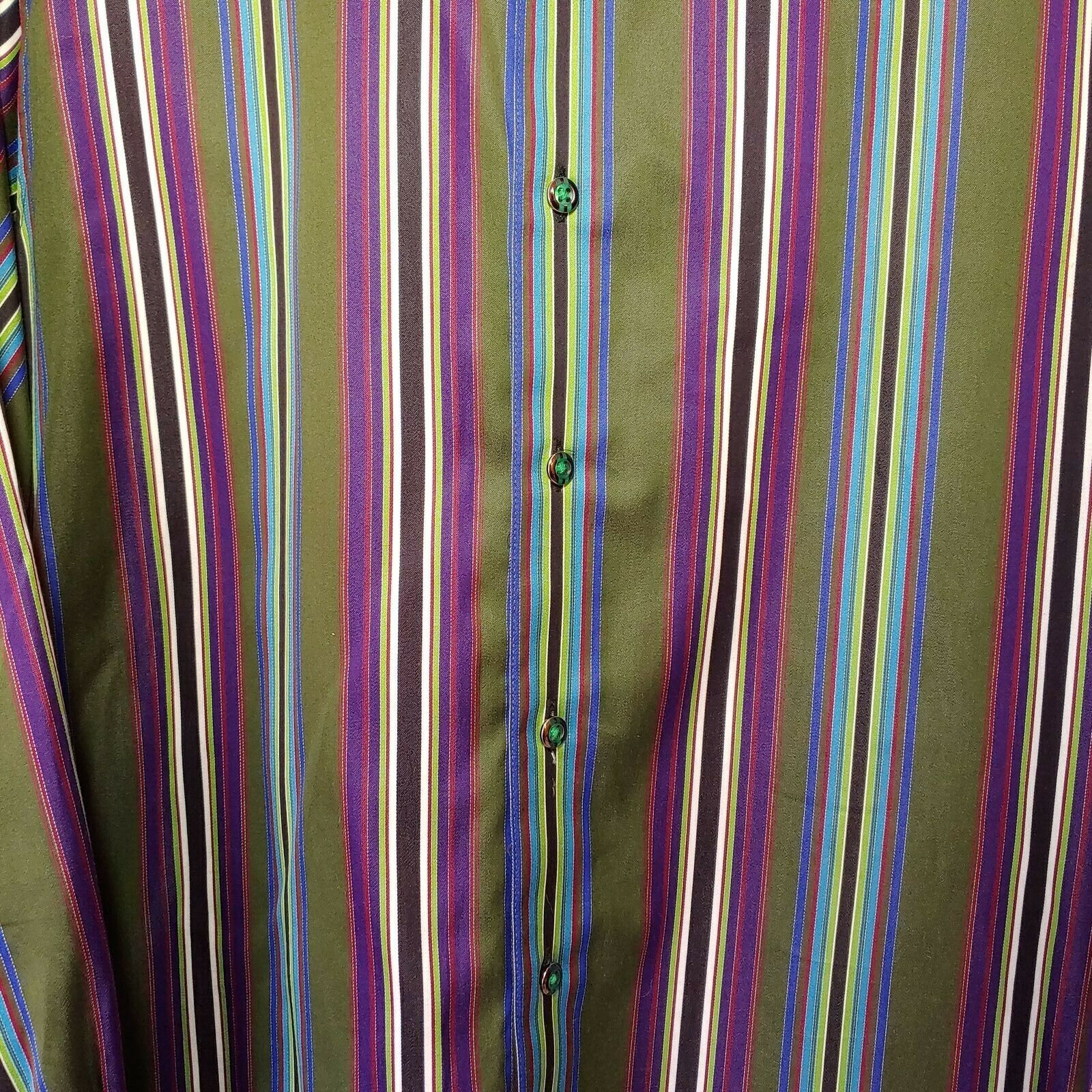 Robert Graham - Colorful Long Sleeve - Men's Medium Button Down Classic Fit