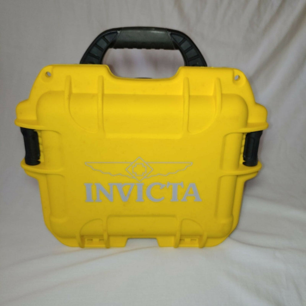 Invicta IG0097-SM1S-Y 3 Slot Yellow Plastic Watch Box Case