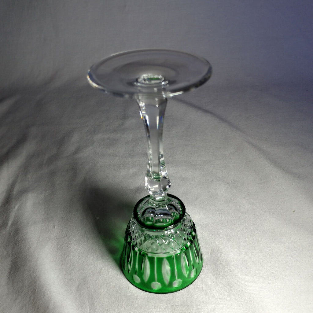 Faberge Xenia Emerald Green Crystal Glass