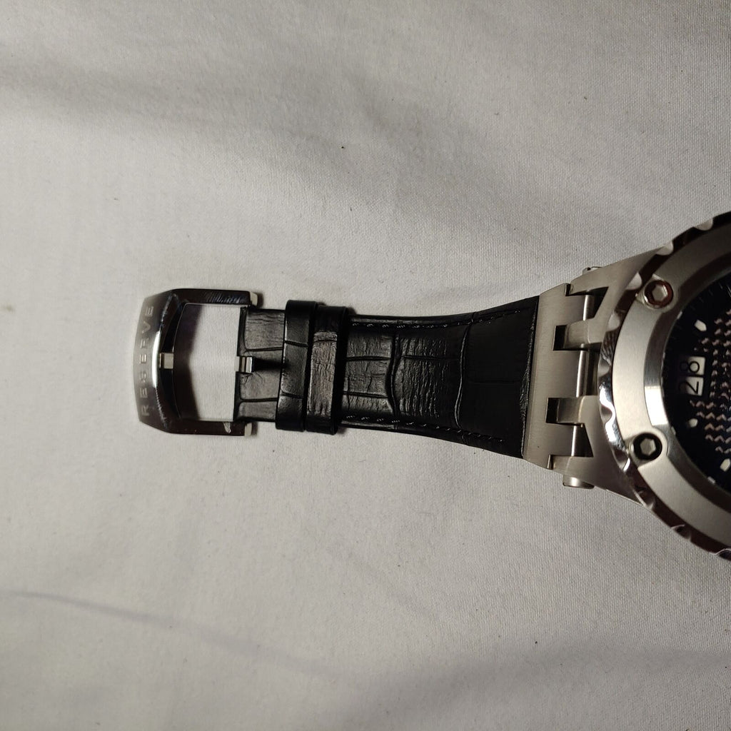 Invicta Subaqua Specialty Quartz Watch – Stainless Steel Case & Black Leather Band