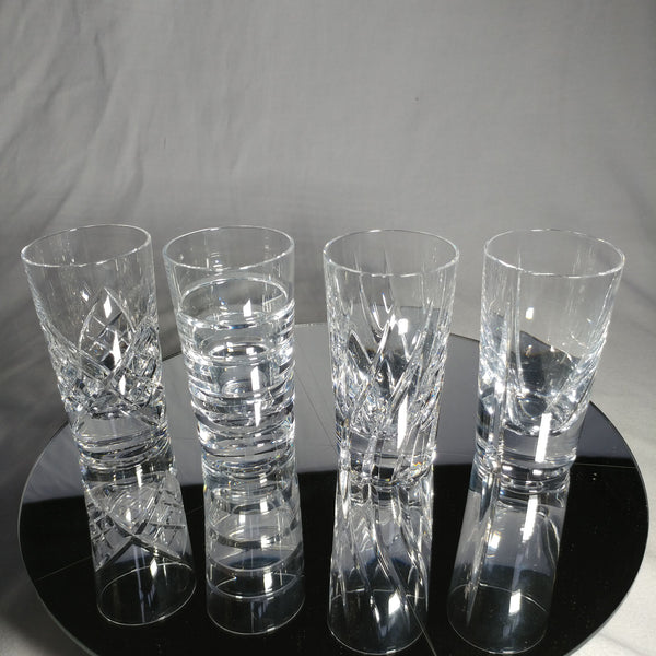 Faberge Clear Crystal Shot Glasses