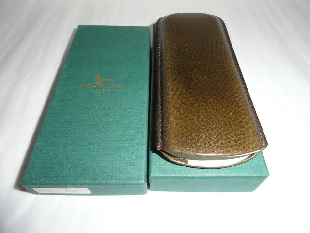 R. D. Gomez Green Leather Glasses Case