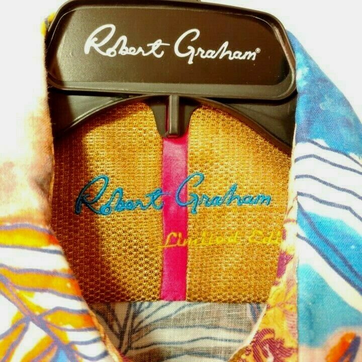 Robert Graham - Colorful Long Sleeve - Men's Medium Button Down Classic Fit