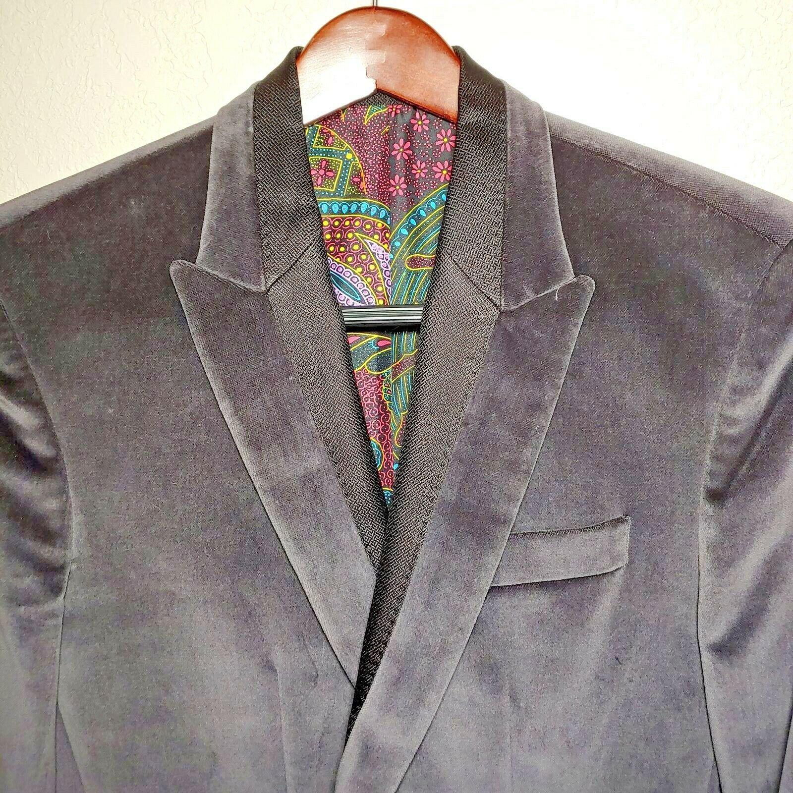 Robert Graham - Classic Fit Sport Coat Suede Jacket - Black