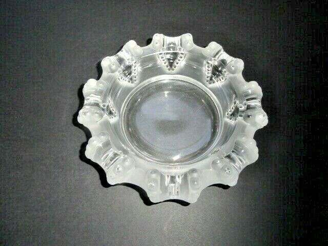 Lalique Cannes crystal ashtray