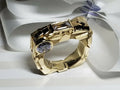 Custom designed 14K Yellow Gold "Rock" Ring