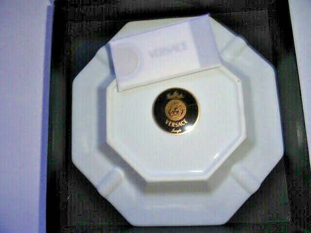 Versace by Rosenthal Jungle Large Porcelain Ashtray 9 inch