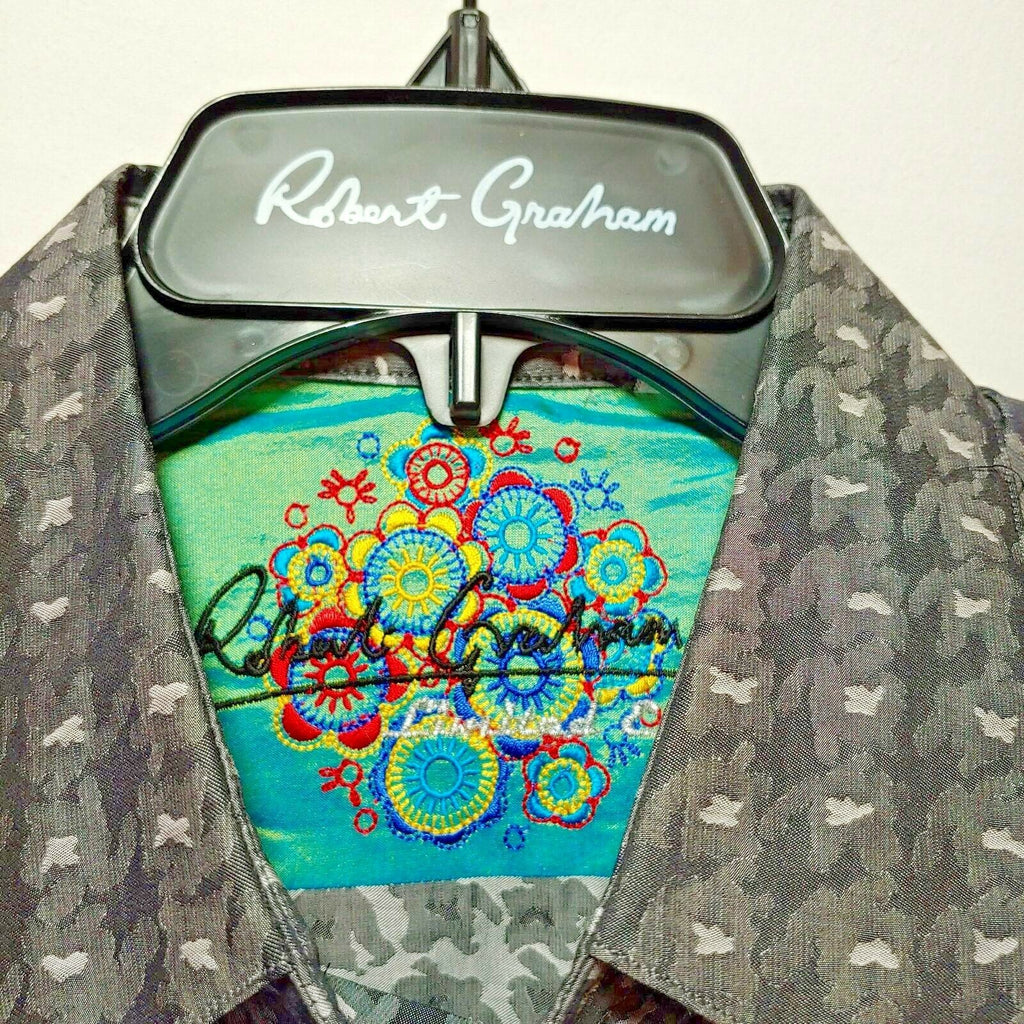 Robert Graham - Colorful Long Sleeve - Men's Medium Button Down Classic Fit