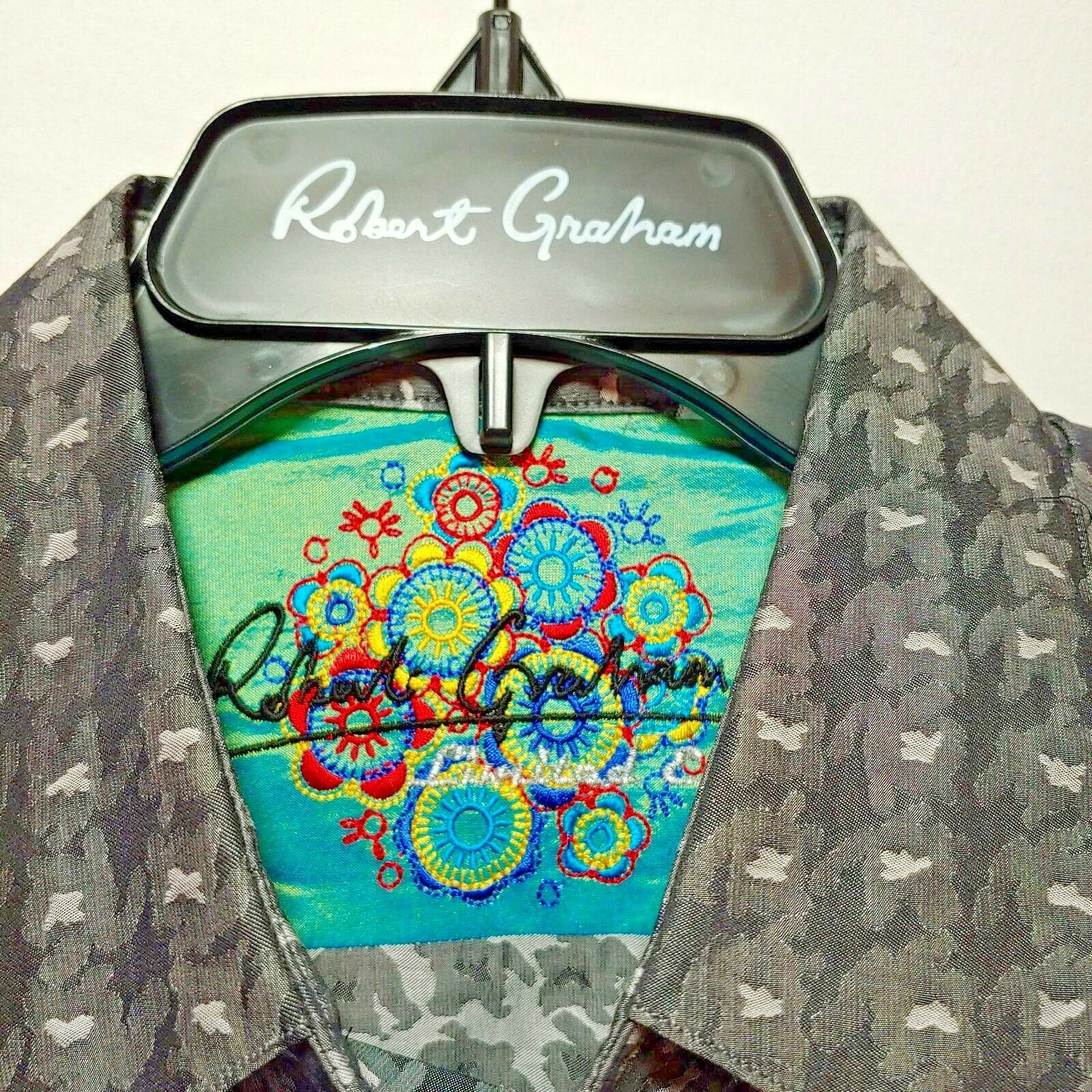 Robert Graham - Colorful Long Sleeve - Men's Medium Button Down Classic Fit