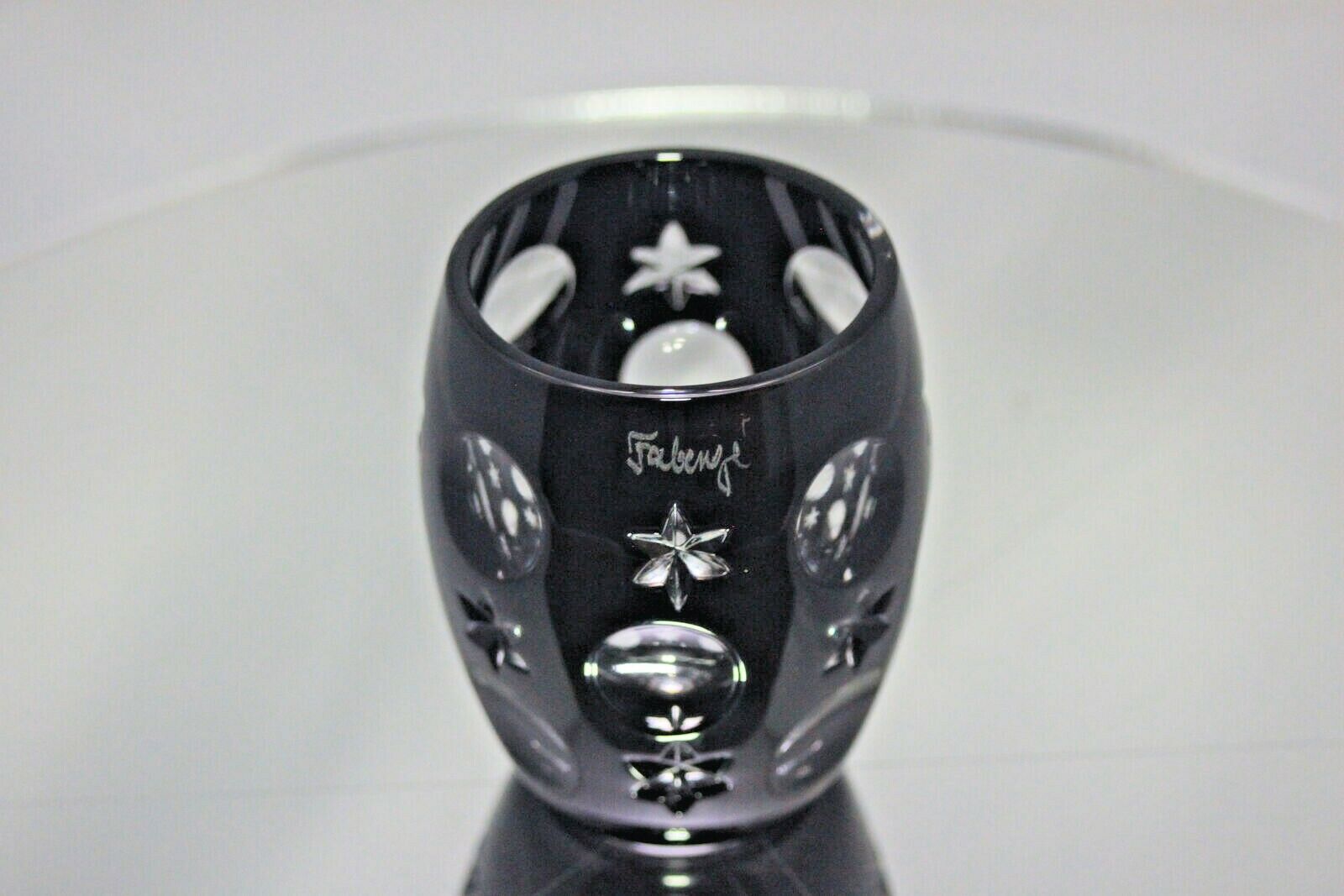 Faberge Galaxy Black Crystal Shot Glass