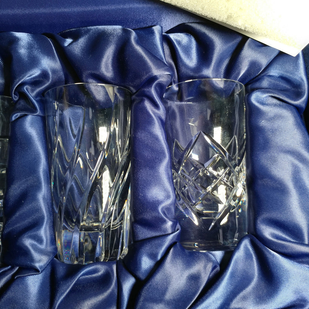 Faberge Clear Crystal Shot Glasses